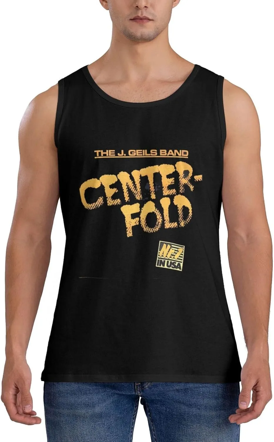 Men's Quick-Drying Cotton Sleeveless Shirt Versatile Close-Fitting Durable Rround Neck Singlet