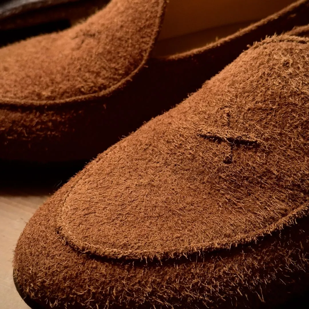 Men's Teddy Textured Suede Milano Loafer From Del Toro Shoes