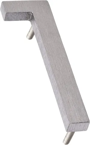 Montague Metal Products MHN-08-F-BA1-1 House Numbers, 8", Polished Brushed Aluminum