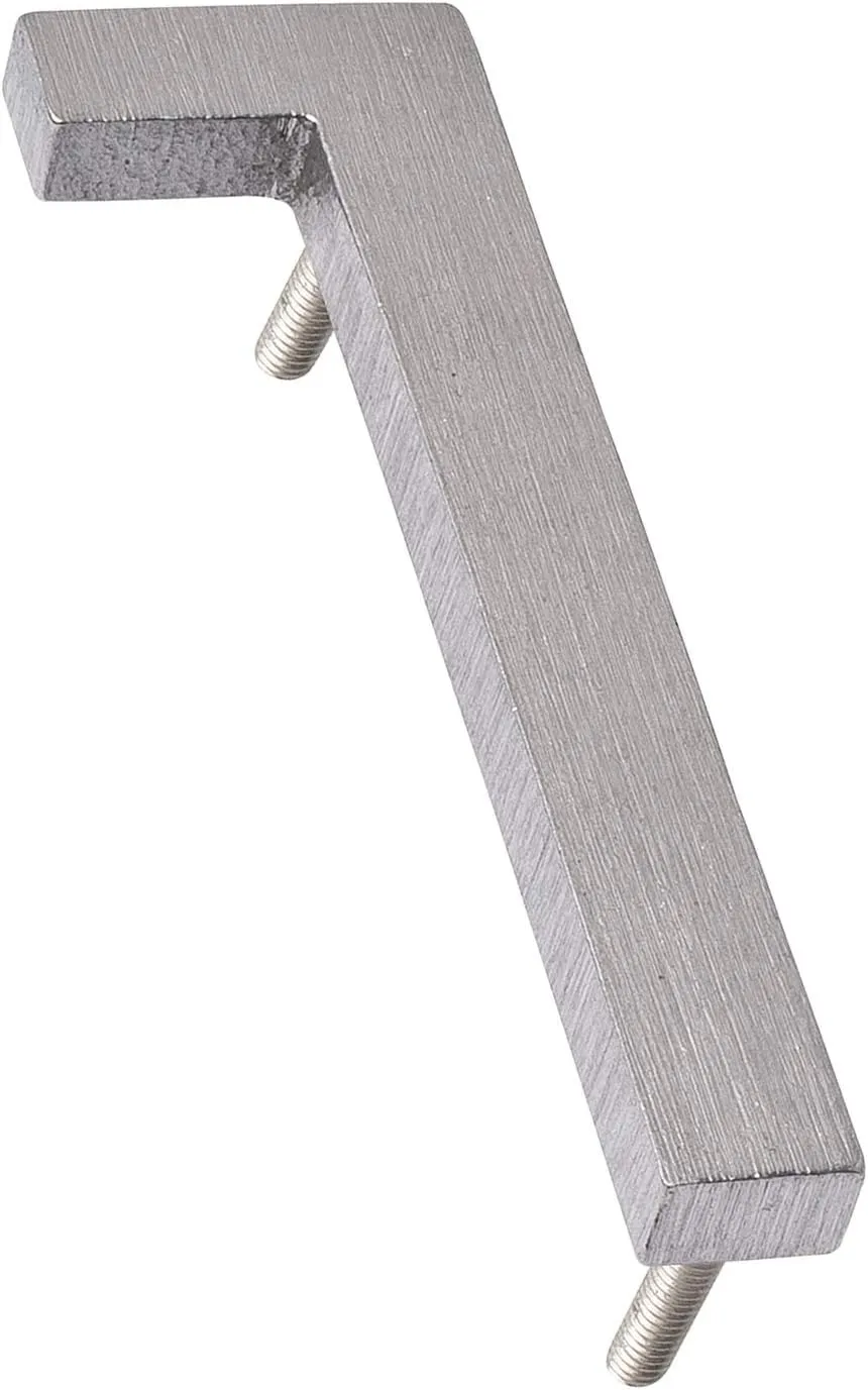 Montague Metal Products MHN-08-F-BA1-1 House Numbers, 8", Polished Brushed Aluminum