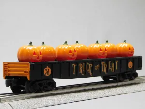MTH RAILKING Halloween Gondola CAR with Flickering Jack O Lanterns 30-72243