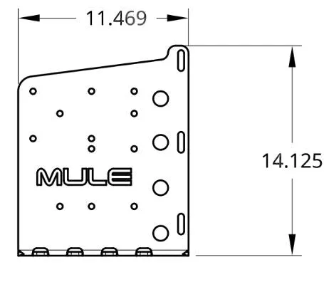 MULE FOUR WHEEL CAMPER ACCESSORY BRACKET
