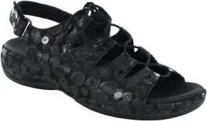 New Wolky Women's Kite Sandal Black Circles 37