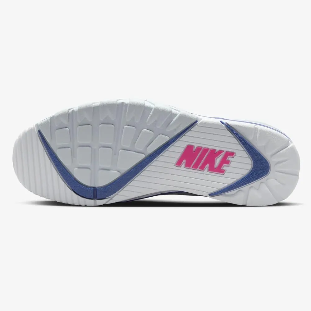 Nike Air Cross Trainer 3 Low Men's Shoes (FN6887-100, White/Racer Blue/Flat Silver/Hyper Pink)