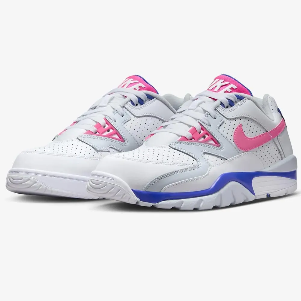Nike Air Cross Trainer 3 Low Men's Shoes (FN6887-100, White/Racer Blue/Flat Silver/Hyper Pink)
