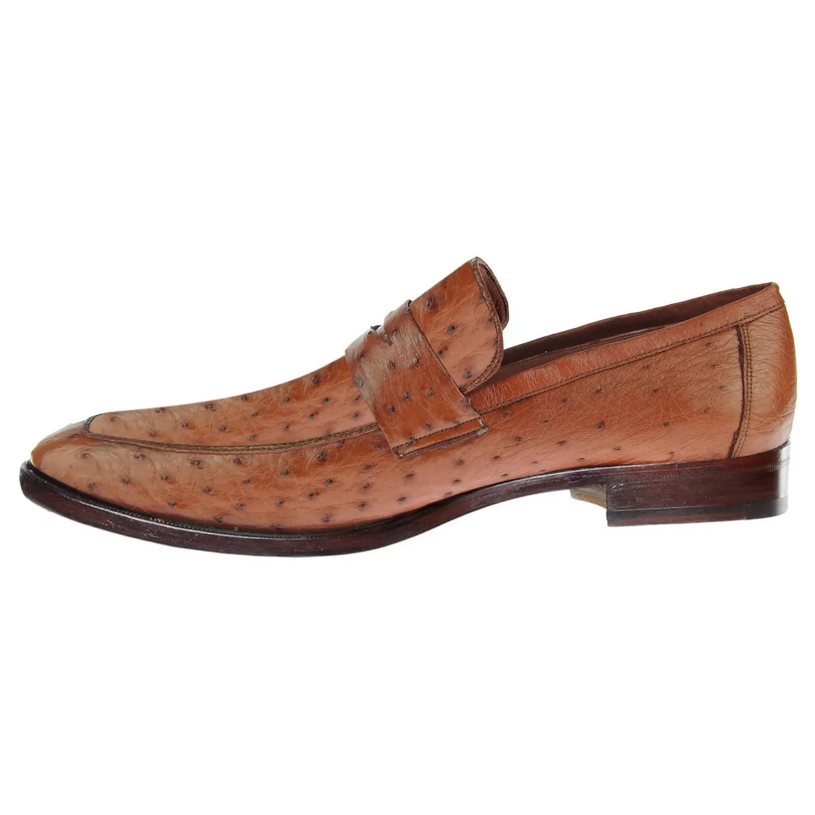Obeeze Handmade Ostrich Leather Loafers