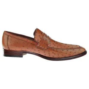 Obeeze Handmade Ostrich Leather Loafers