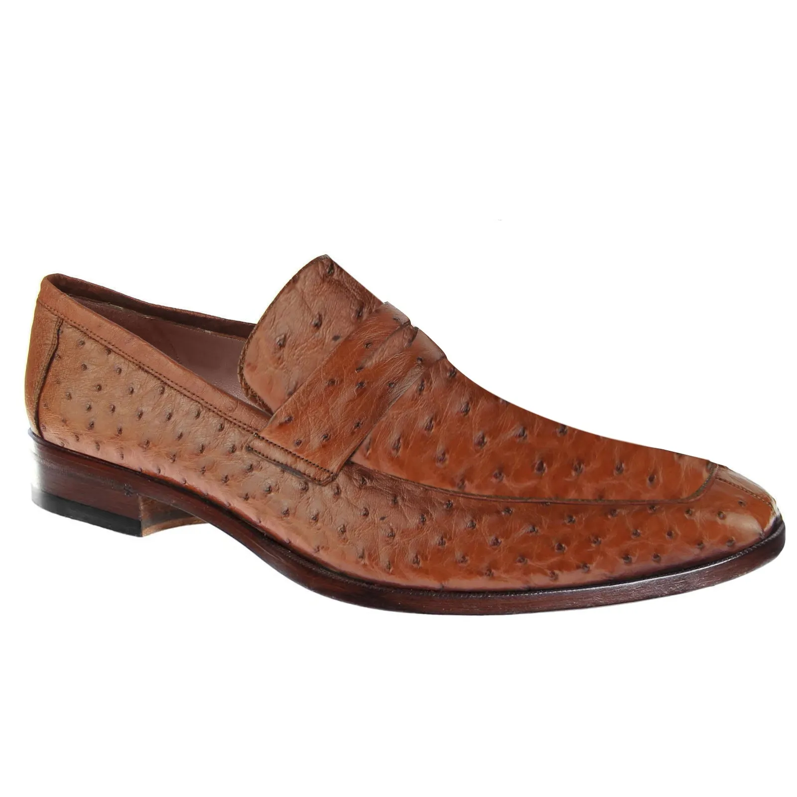 Obeeze Handmade Ostrich Leather Loafers
