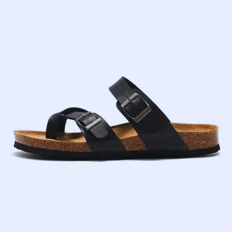 OCW Women Orthopedic Sandal Arch Support Breathable Comfortable Anti Slip Cork Buckle Strap Sandal