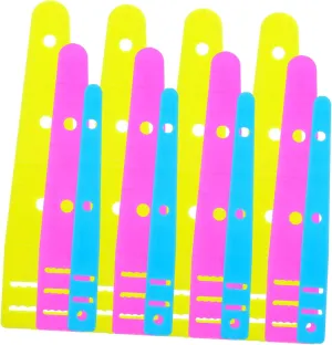 OFFIGAM 12Pcs Plastic Easy Threaders Kit for Drawstrings Flexible Threading Tool for Pants Shorts Handbags and Sportswear Replacement Convenient Flat Design for Daily Use