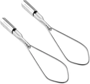 OHLECTRIC 2 Pack - Range 4-1/0 Aluminium Wedge Clamps - Stainless Steel Ball Handle - Secure Locking System - Aerial Cable Tightening & Sag Prevention - Durable Clamp