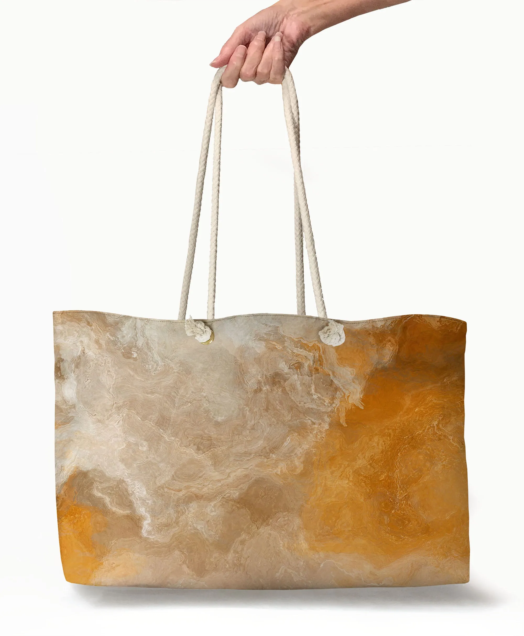 Oversized Tote, Evening Gold