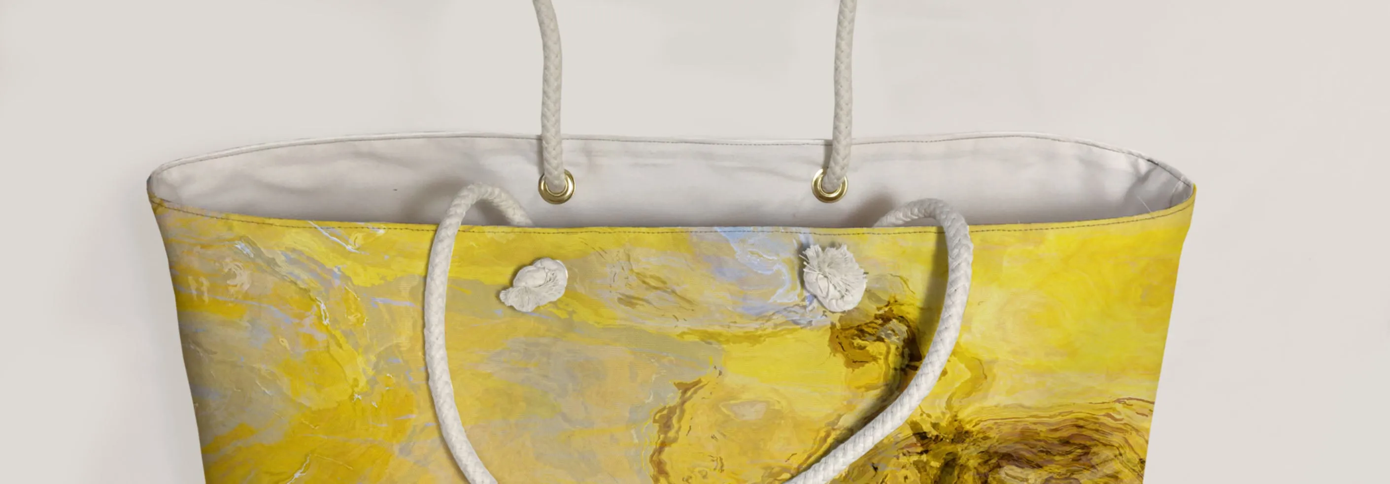 Oversized Tote, Mellow Yellow