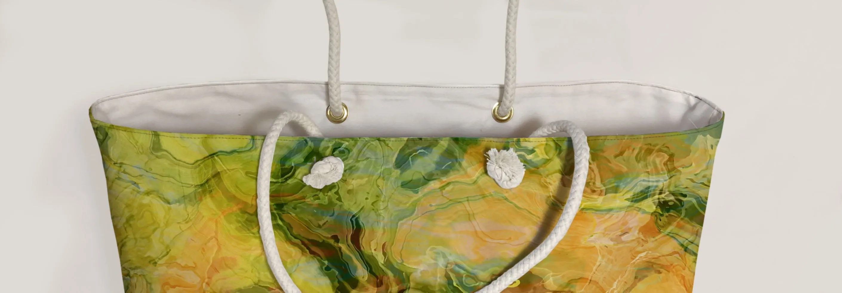 Oversized Tote, Peach Grove