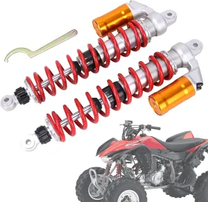 Pair Adjustable 410mm Air Shock Absorber Compatible with Honda Sportrax TRX400EX TRX 400 EX 1999-2008; TRX450ER TRX 450 ER 2006-2014; TRX450R TRX 450 R 2006-2012 ATV Front Shock
