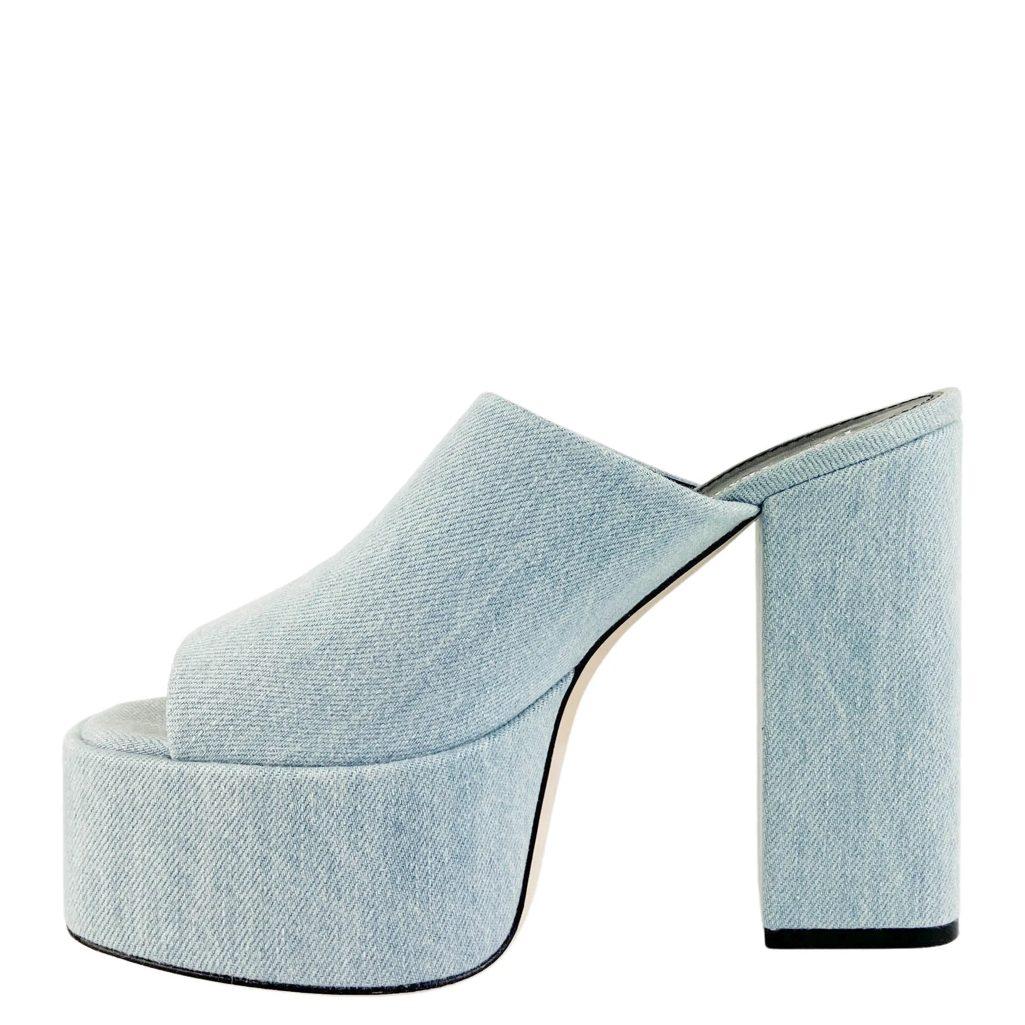 Paris Texas Sasha Mule in Denim