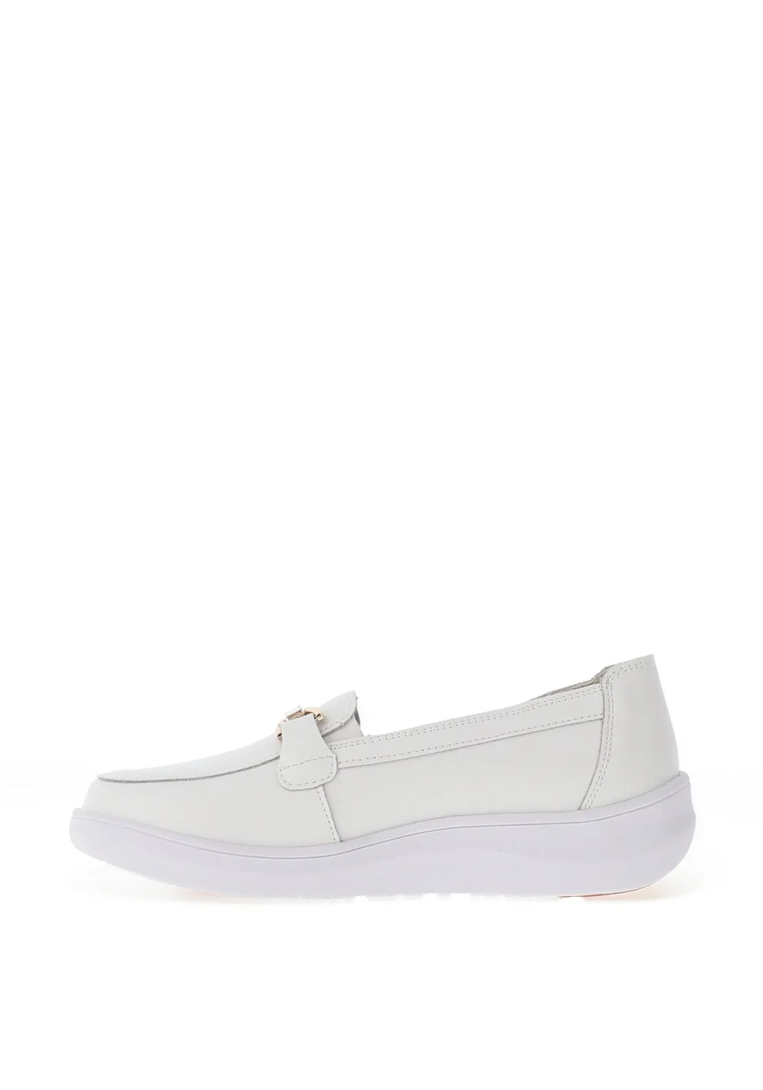 Patrizio Como Vinchio Leather Loafer, White