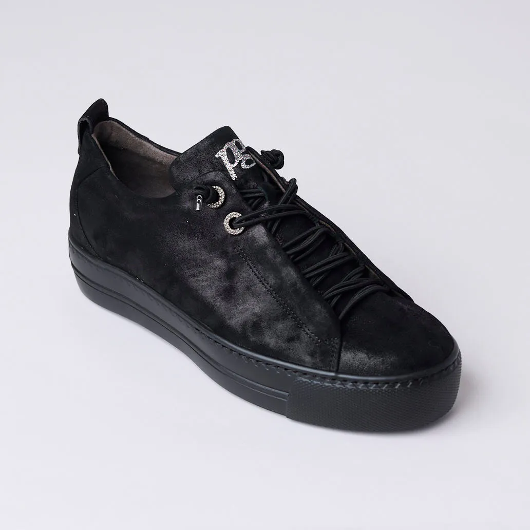 Paul Green Black Suede Leather Trainers
