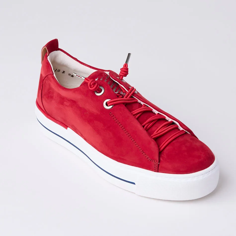 Paul Green Red Suede Leather Trainers