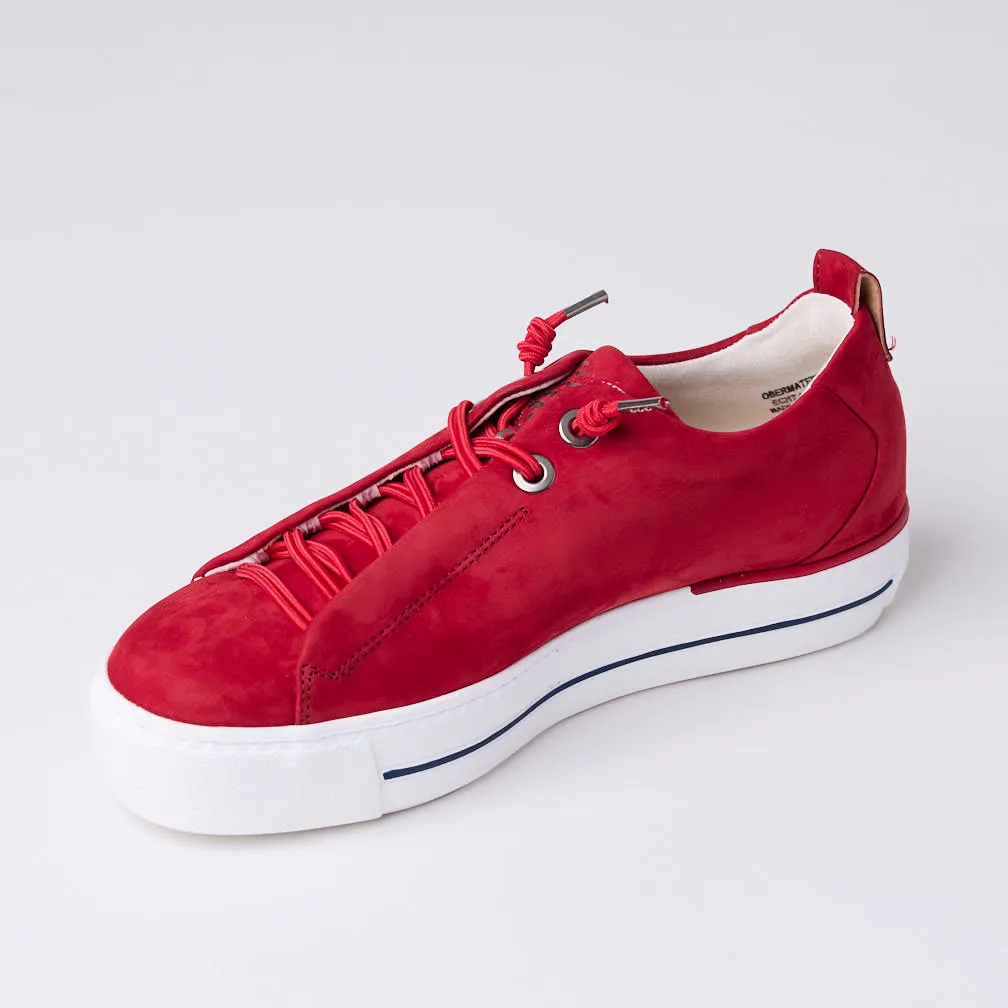 Paul Green Red Suede Leather Trainers