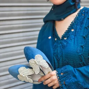 Pearly Butterfly Mule