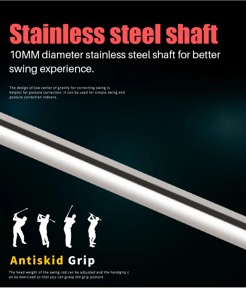 PGM HGB002 golf swing practice stick training aid rubber head golf swing bar