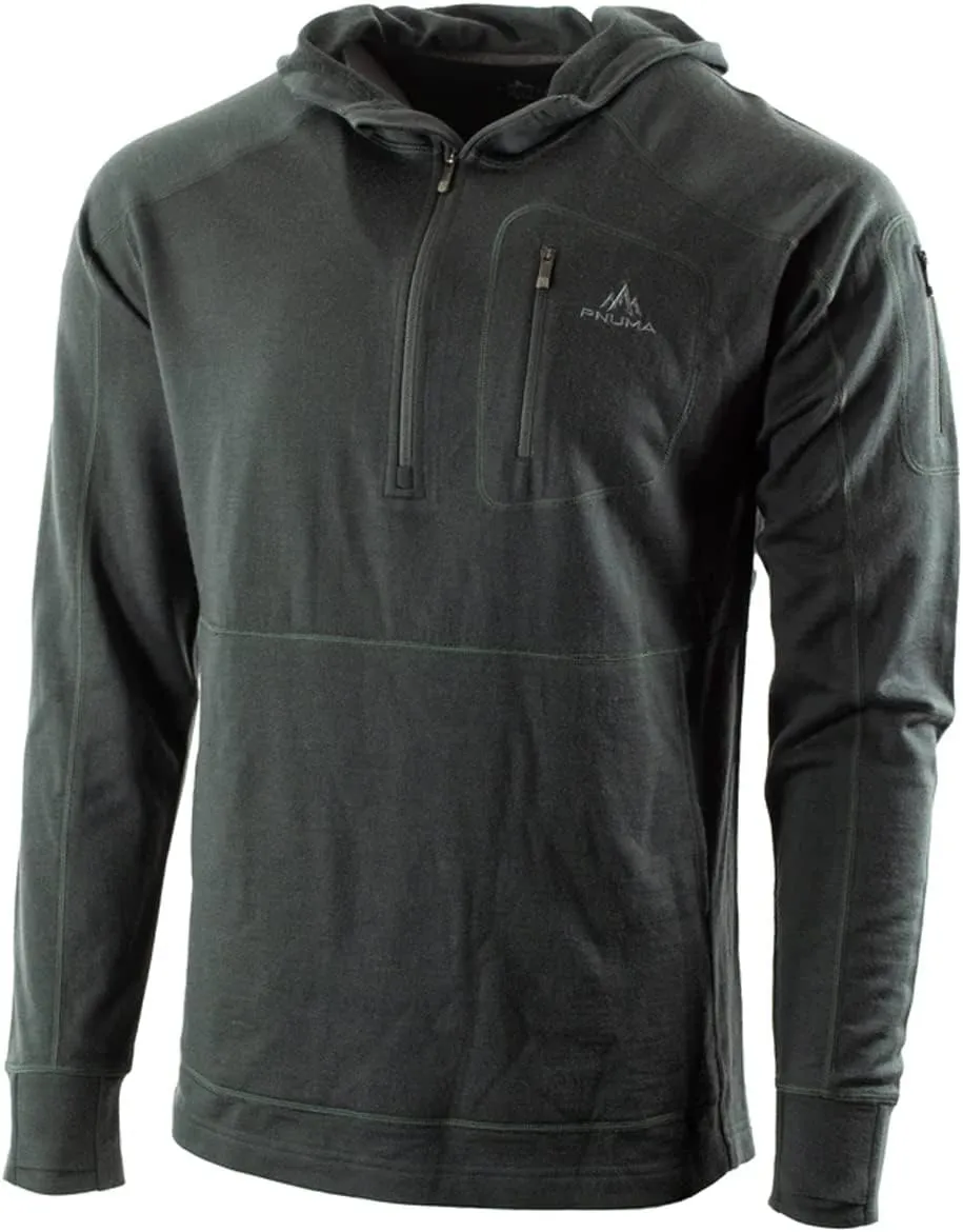 Pnuma OUTDOORS Unisex Gunnison Merino Wool All-Season Warm Durable Versatile Comfortable Midweight Hunting Hoodie