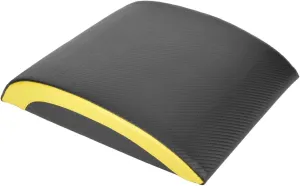 Portable Fitness Sit Up Pad Mat Waist Trainer Training Equipment In Black And Yellow
