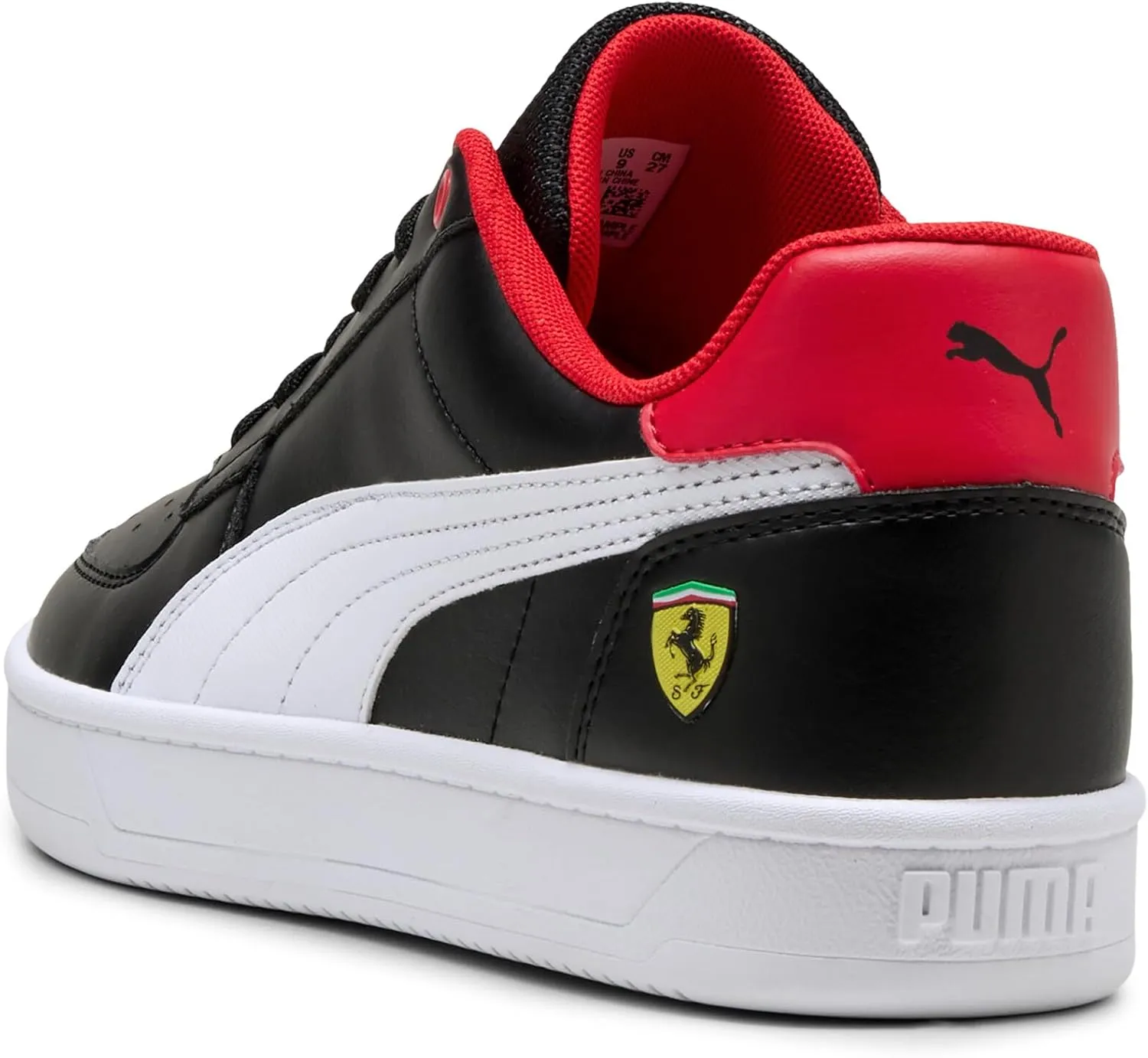 PUMA Men's Ferrari Caven 2.0 Shoes, Rosso Corsa-White, 7