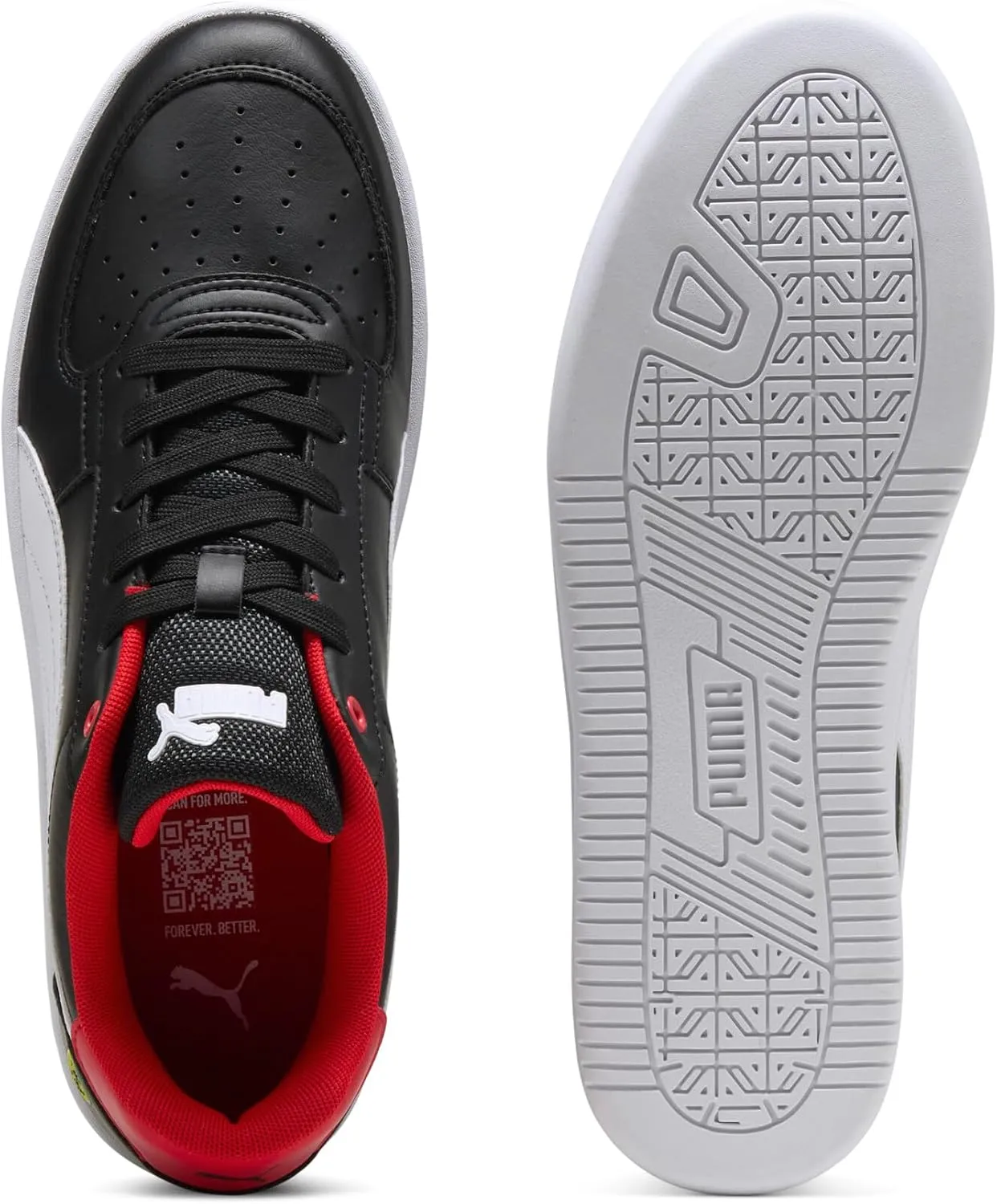 PUMA Men's Ferrari Caven 2.0 Shoes, Rosso Corsa-White, 7