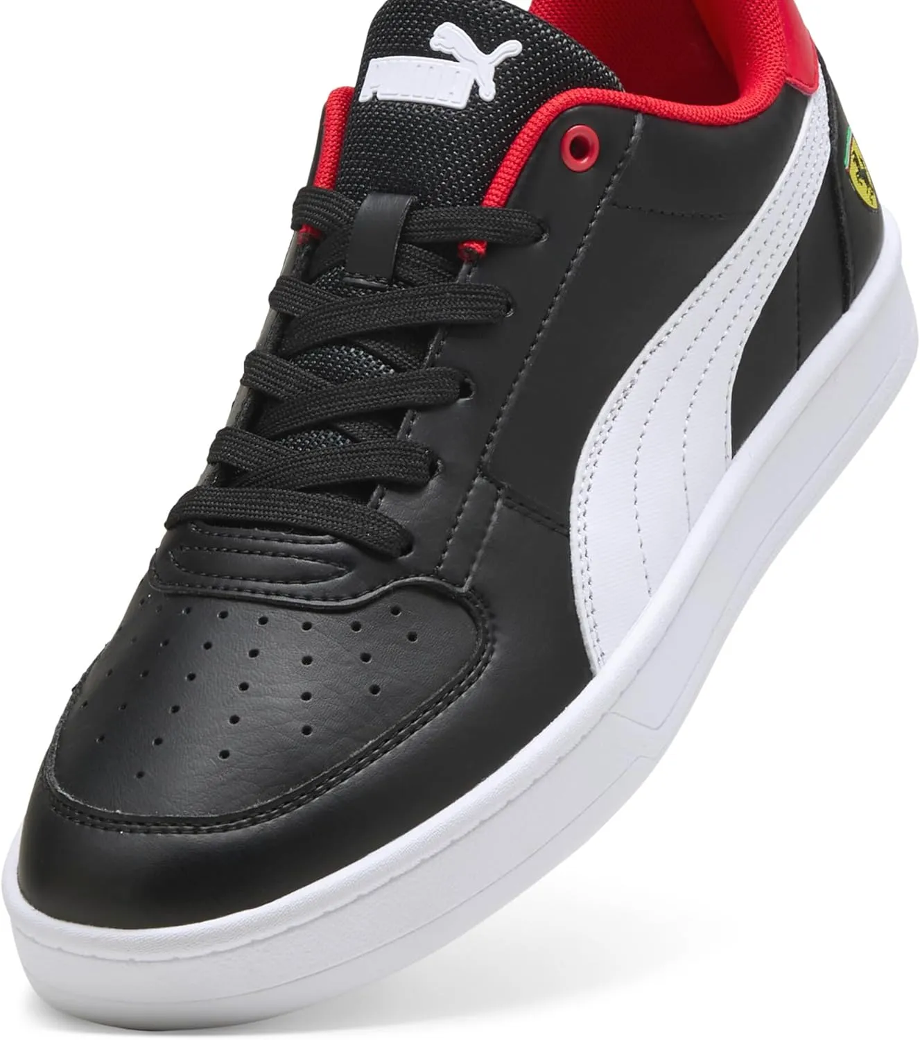 PUMA Men's Ferrari Caven 2.0 Shoes, Rosso Corsa-White, 7