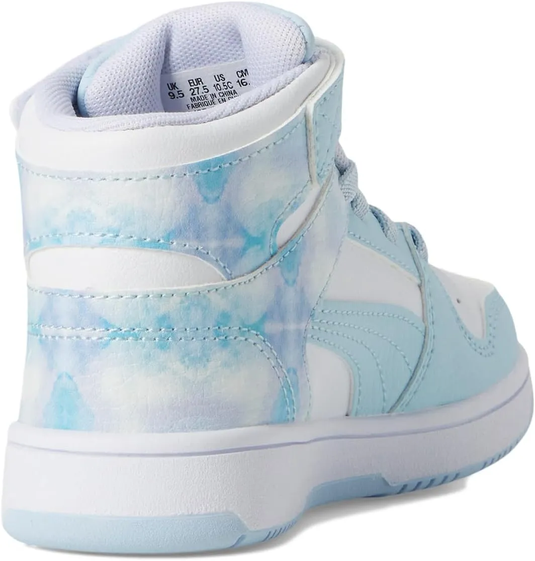 PUMA Unisex-Child Rebound Layup Mid Hook and Loop (Little Kid) Sneaker