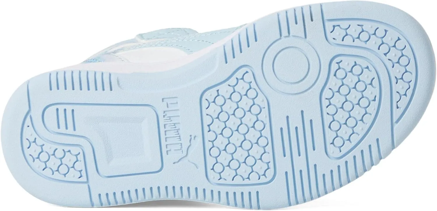 PUMA Unisex-Child Rebound Layup Mid Hook and Loop (Little Kid) Sneaker