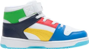 PUMA Unisex-Child Rebound Layup Mid Hook and Loop Shoes Sneaker