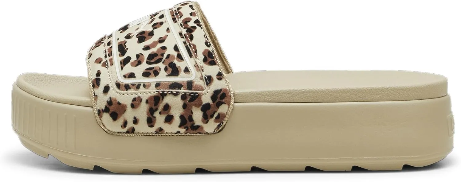 PUMA Women's Karmen Slide Sandals, Poison Pink-White, 10