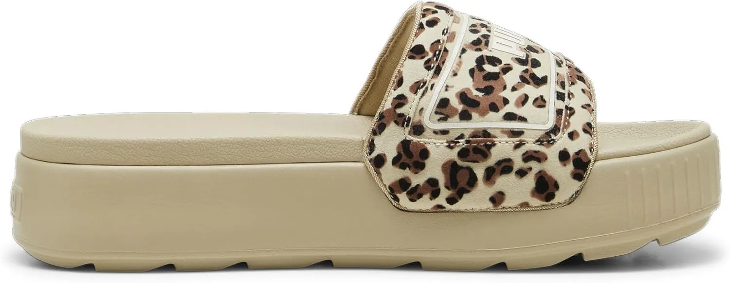 PUMA Women's Karmen Slide Sandals, Poison Pink-White, 10