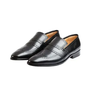Punched Wingtip Penny Loafer