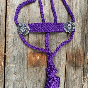 Purple Mule Tape Halter - Antique Silver #MT113