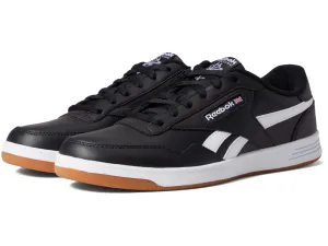 Reebok Mens Faux Leather Trainer Running & Training Shoes 15.5 X-Wide Women/14 X-Wide Men Black/White/Gum