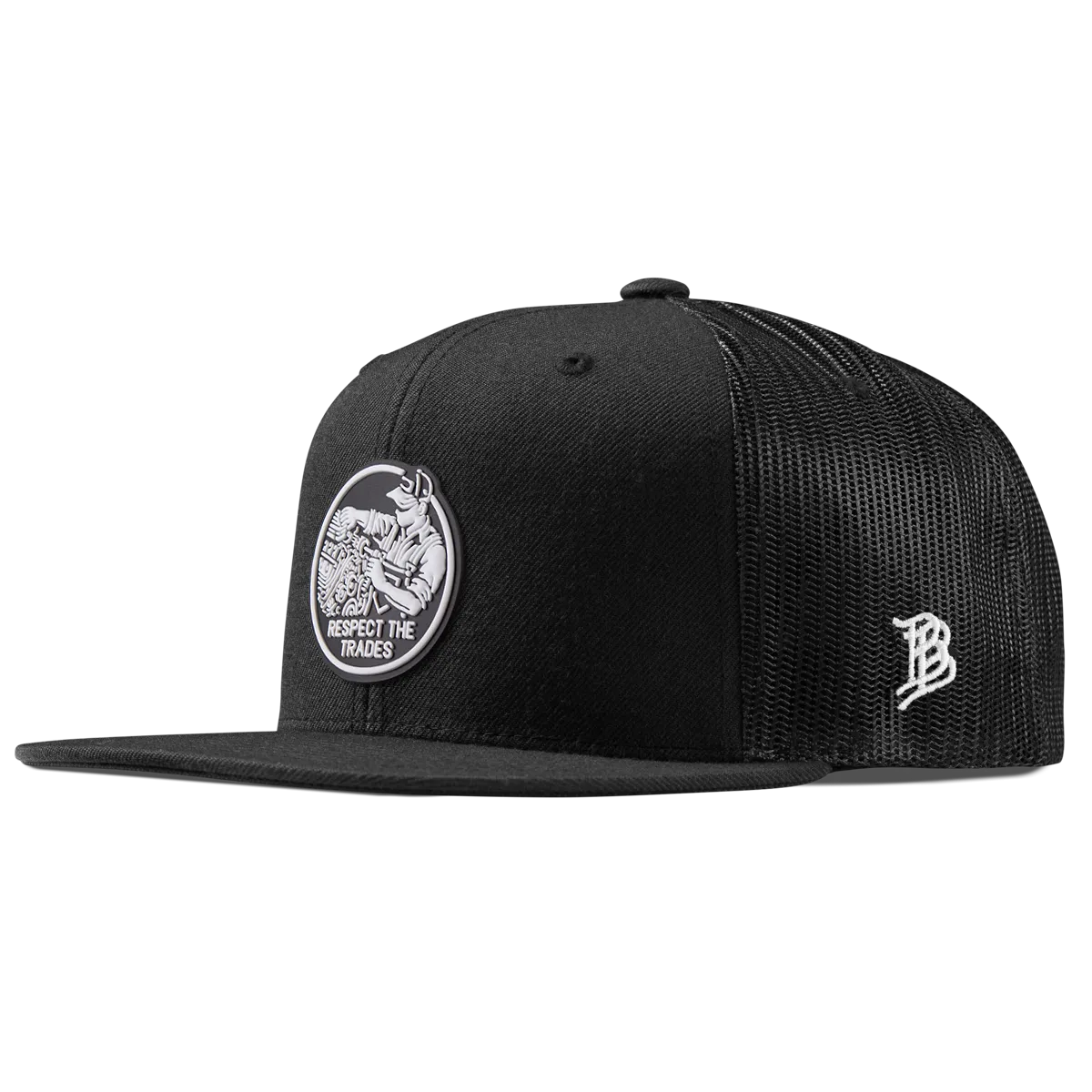 Respect The Trades Mechanic Flat Trucker