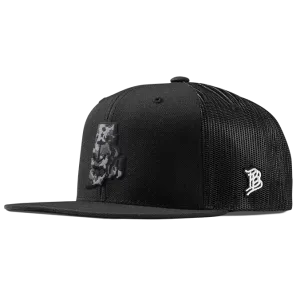 Rhode Island Camo Flat Trucker