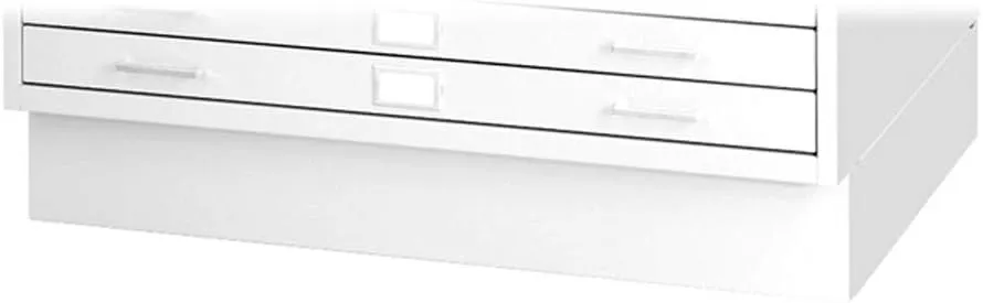 Safco Products 4999WHR Steel Flat File Closed Base for 5-Drawer 4998 Flat File (Sold Separately), White