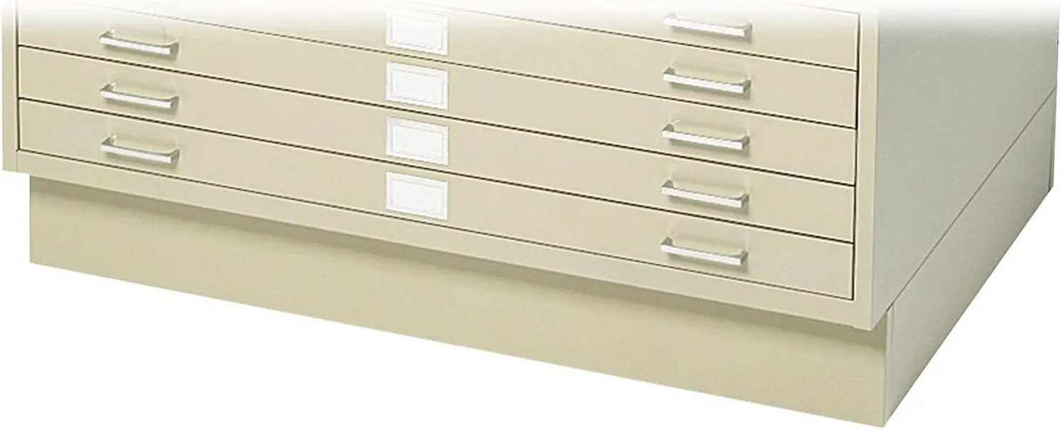 Safco Products Flat File Closed Base for 5-Drawer 4994TSR Flat File, Sold Separately, Tropic Sand