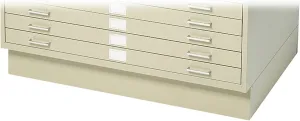 Safco Products Flat File Closed Base for 5-Drawer 4994TSR Flat File, Sold Separately, Tropic Sand
