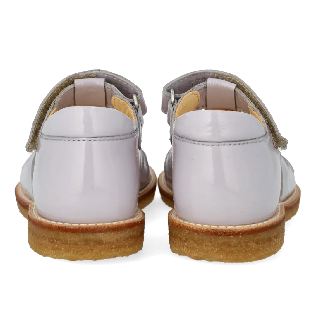 Sandal with drop detail in sparkling glitter