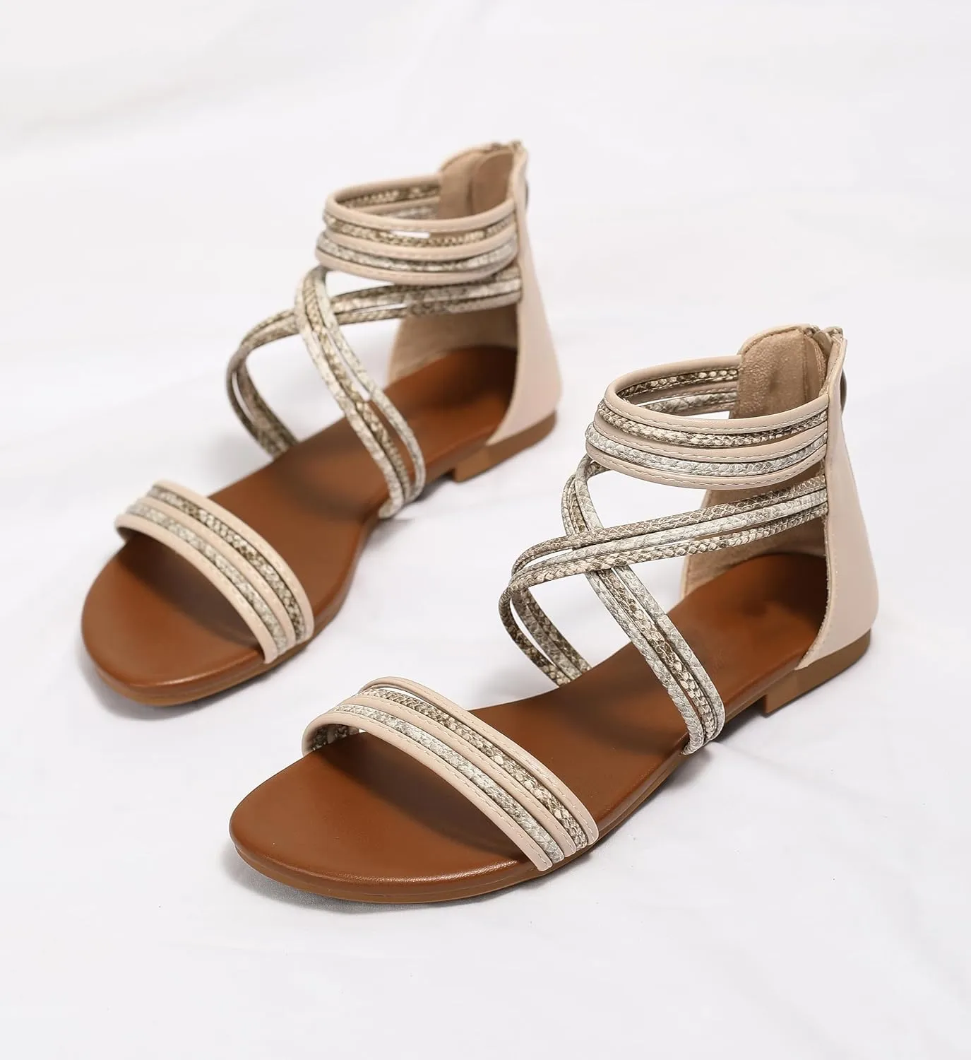 Sandals Women Dressy Summer Flat Strappy Cute Casual Beach shoes