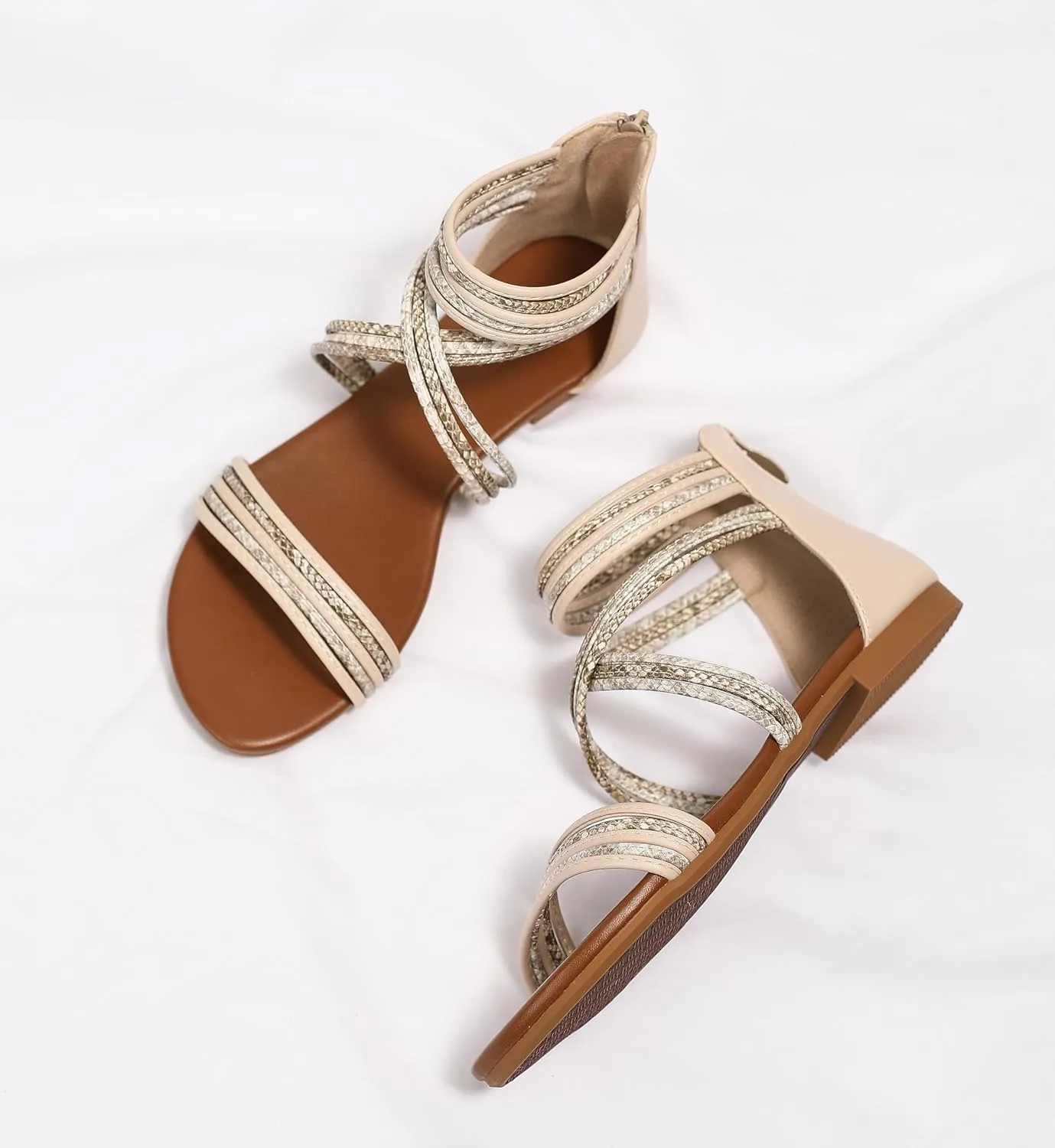 Sandals Women Dressy Summer Flat Strappy Cute Casual Beach shoes