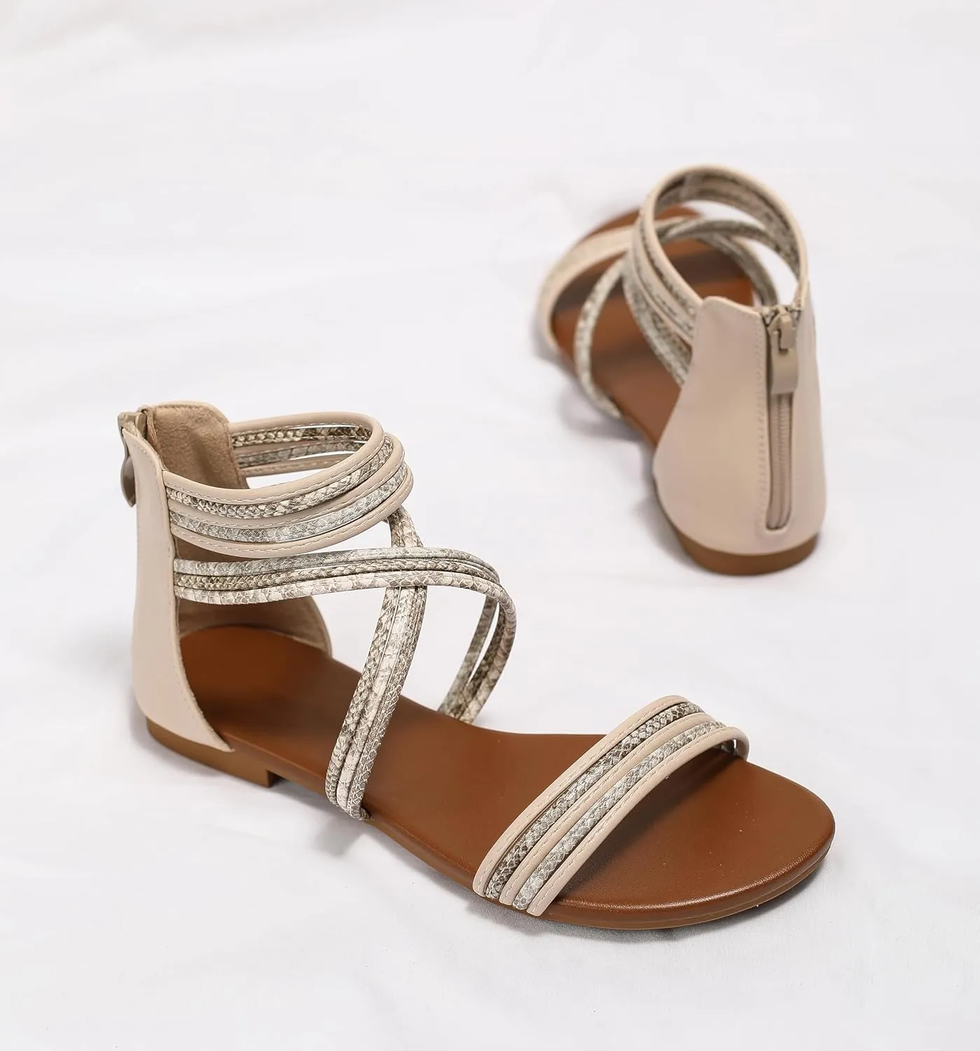 Sandals Women Dressy Summer Flat Strappy Cute Casual Beach shoes