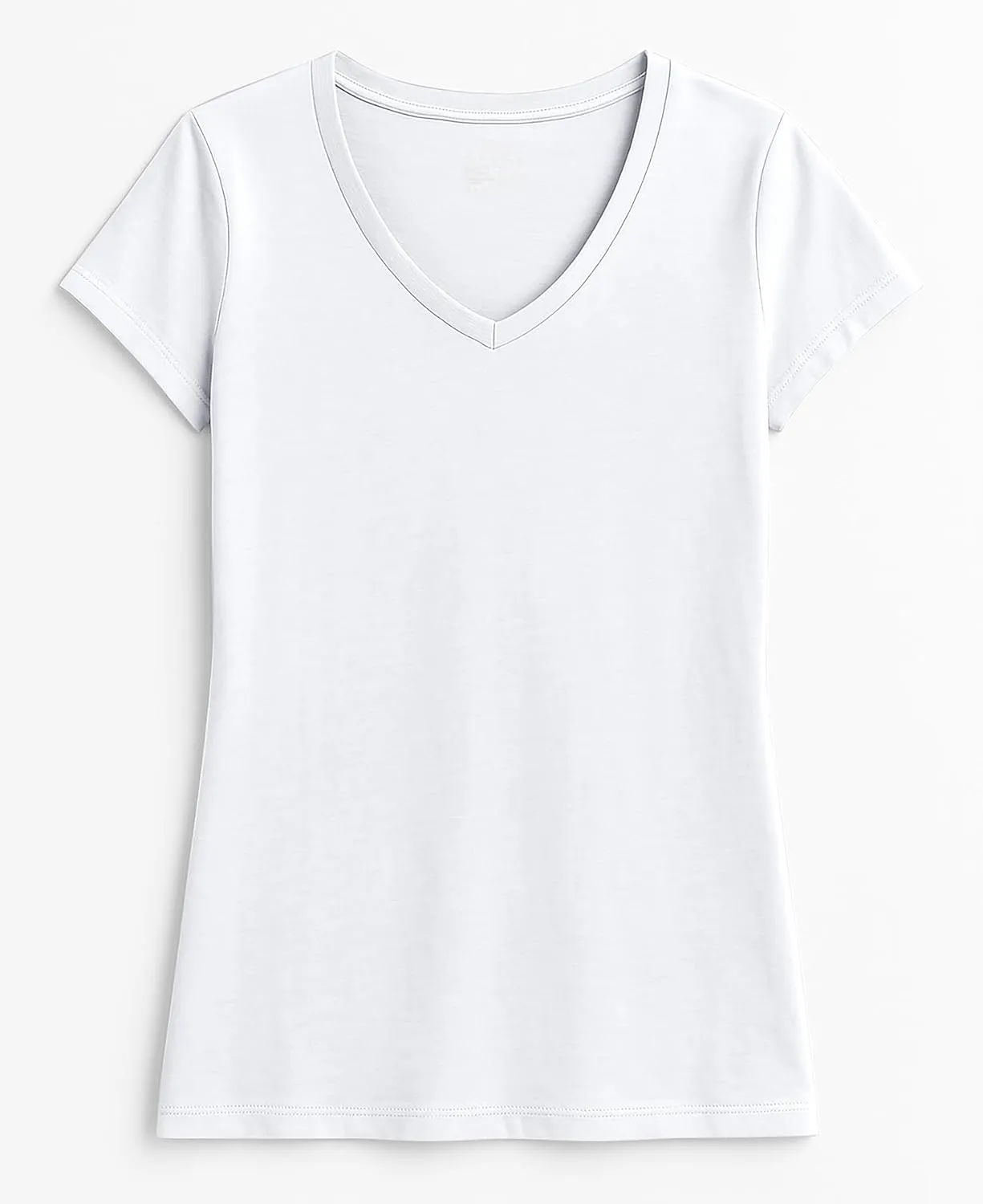 Sexy Basics Women's 5 & 10 Pack Casual & Active Cotton Stretch V Neck Short Sleeve Shirts