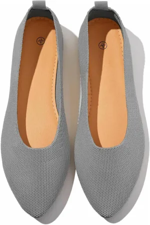 Shupua Women's Flats Shoes Pointed Toe Flats Comfortable Slip on Shoes Flat Dress Shoes Black Ballet Flats for Women